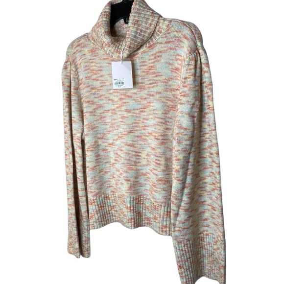 LC Lauren Conrad Sweaters - NWT XXL Lauren Conrad Turtleneck Bell Sleeve Sweater Multi-Color Pastel